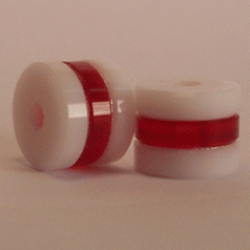 202 - 1/2" Lucites™ White/Red/White (Package of 10)