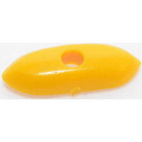 111 - Yellow Canoe Shaped Bead (Package of 25)