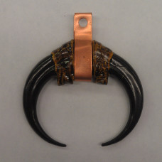 706 - Black / Copper - Claw Medallion (Package of 5)