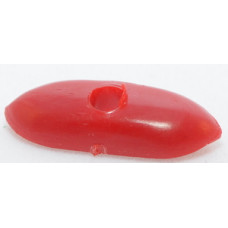 111 - Red Canoe Shaped Bead (Package of 25)