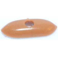 111 - Brown-Tan   Canoe Shaped Bead (Package of 25)