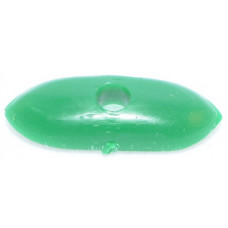 111 - Green Canoe Shaped Bead (Package of 25)