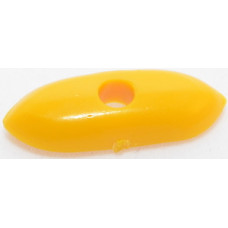 111 - Yellow Canoe Shaped Bead (Package of 25)